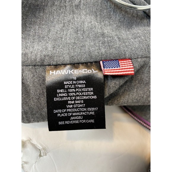 Hawke & Co. Girls Gray Denim Jacket 16 - Picture 11 of 16